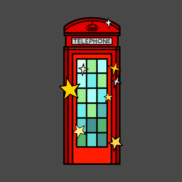 London's Red Telephone Box by Kelly Louise Art