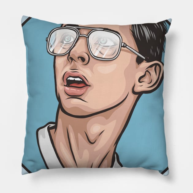 Bill Haverchuck Pillow by Ronlewhorn Industries