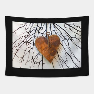 Heart Lock Tapestry