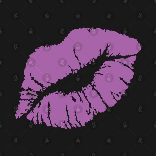 KISSING LIPS-LIGHT VIOLET MAGENTA by SELcustoms