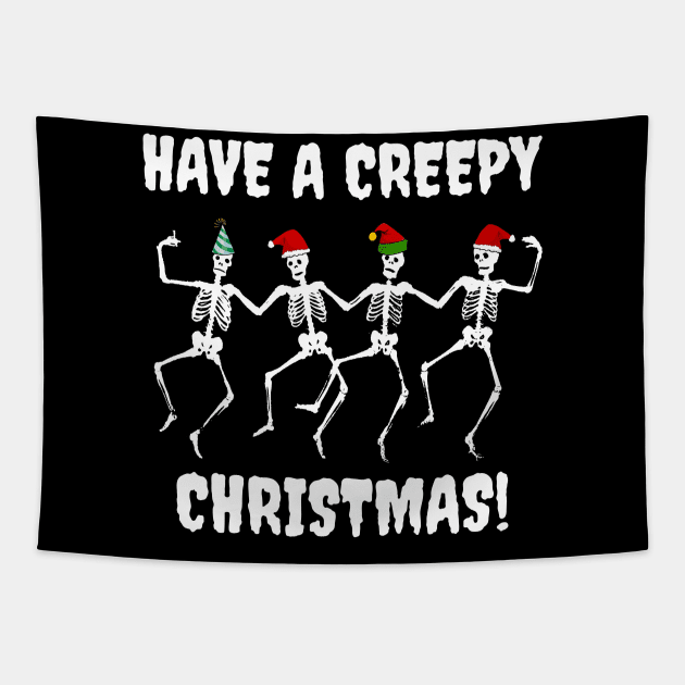 Have A Creepy Christmas Tapestry by LunaMay