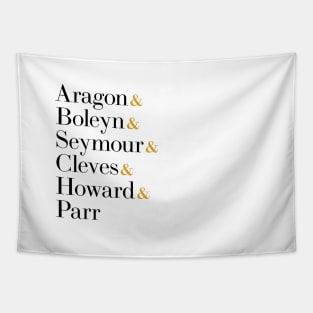 Six the Musical Queens - Ampersand Names T-Shirt Tapestry