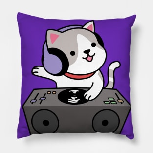 Cat DJ Pillow