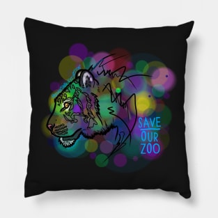 Day 23- Rainbow Sumatran Tiger Pillow