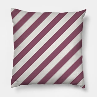 Diagonal Violet Stripes Pillow