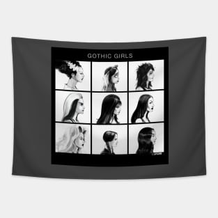 Gothic Girls Tapestry