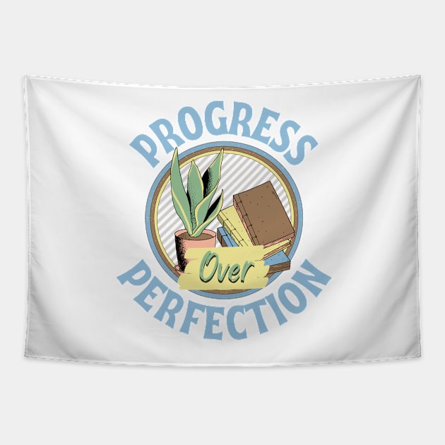 motivational progress over perfection back to school teacher Tapestry by WhatsDax