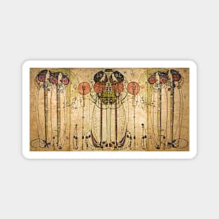 Art Nouveau Charles Mackintosh The Wassail Magnet