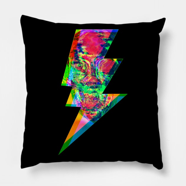 Lightning Death Pillow by HORDEZ DESIGNS