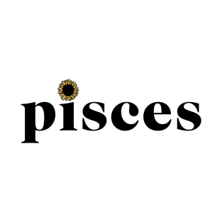 Pisces Sunflower Zodiac T-Shirt