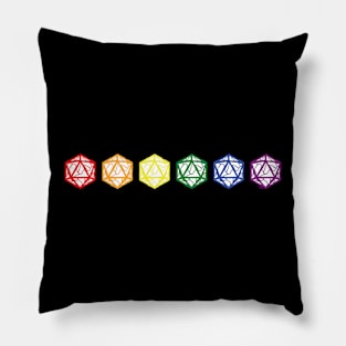 d20 pride Pillow