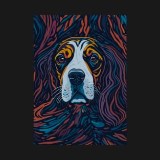 abstract expressionism beagle art T-Shirt