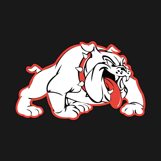 Wilson Bulldogs Logo (Red Outline) by JMNJR-Radio