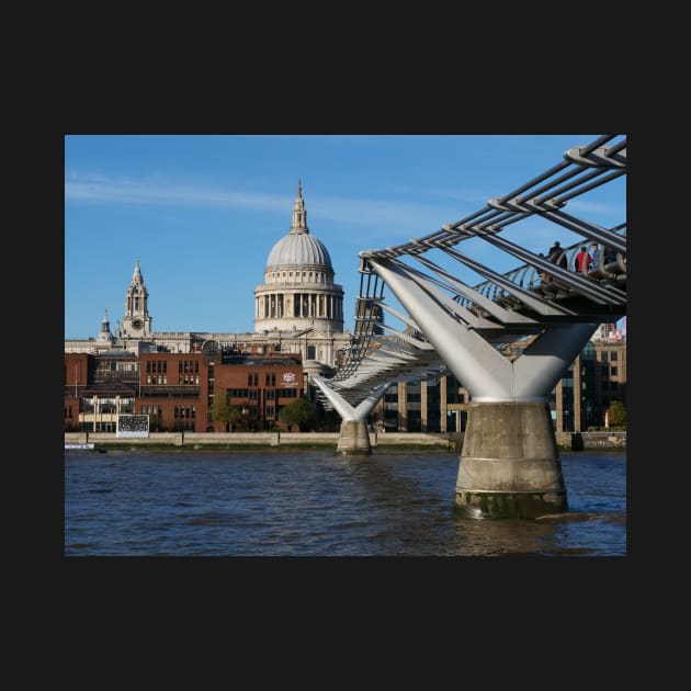 St Paul’s Cathedral and Millennium bridge by fantastic-designs