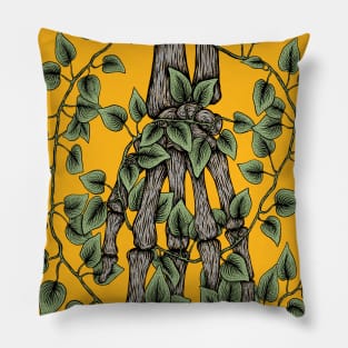 Skeleton Grow Plant Pillow