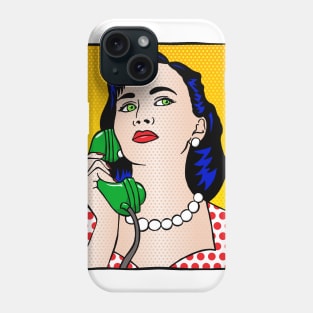 The Phone Call - Retro Woman Phone Case