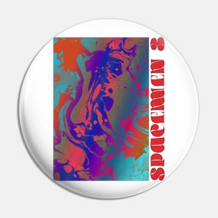 Spacemen 3 †† Retro Style Psychedelic Fan Design Pin