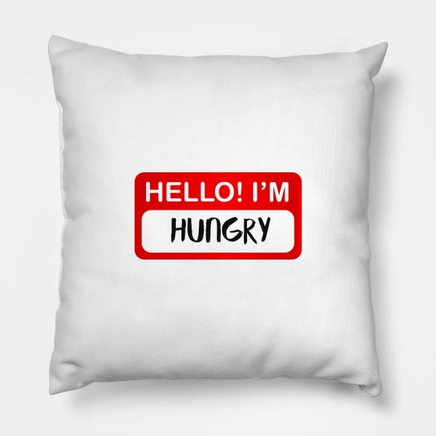 Hello Hungry Pillow by ijoshthereforeiam