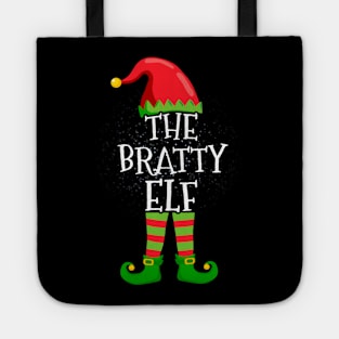 Bratty Elf Family Matching Christmas Group Funny Gift Tote