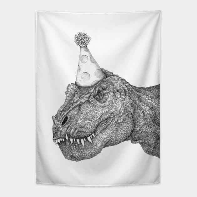 Party Dinosaur Tapestry by ECMazur