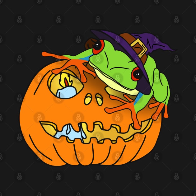 Halloween Red Eyed tree Frog by FandomizedRose