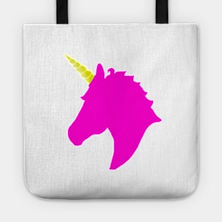 Pink Unicorn Head Tote