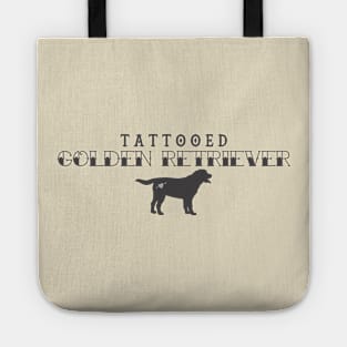 Tattooed Golden Retreiver Tote