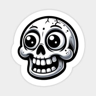 funny skull face Magnet