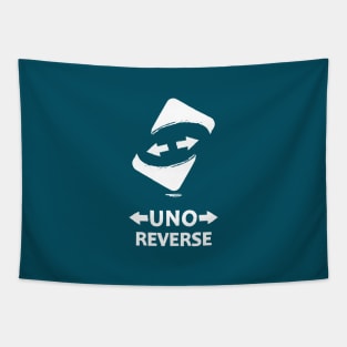 Blue uno reverse card Tapestry for Sale by Methodform