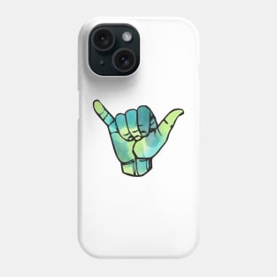 Dark Green Tie Dye Shaka Phone Case