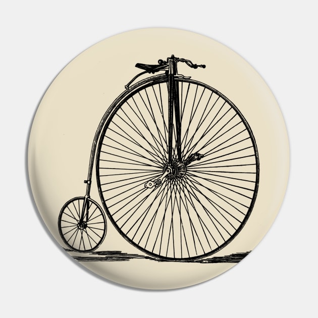 Penny Farthing Bicycle Pin by giddyaunt