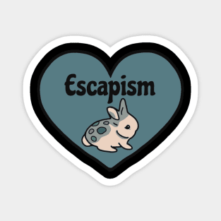 The Escape is Real | Mini Rex Rabbit Having A Bunny Escape From Reality Magnet