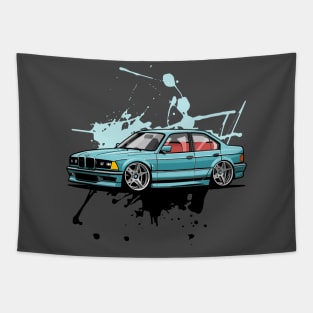 Customized Classic Cars Tapestry