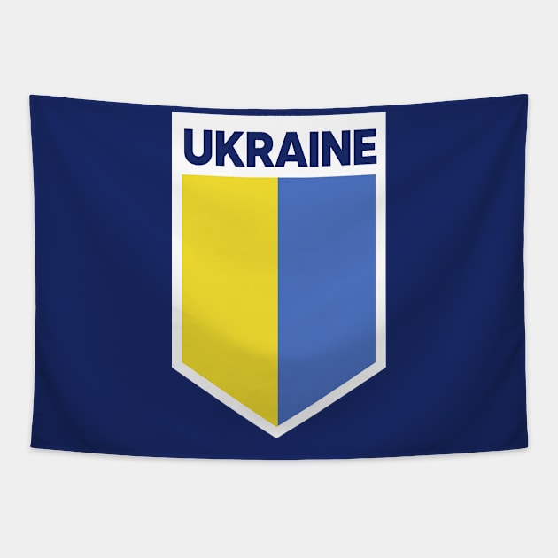 Ukraine Flag Emblem Tapestry by SLAG_Creative