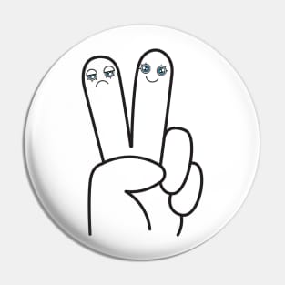 GESTURE TWO FINGERS Pin