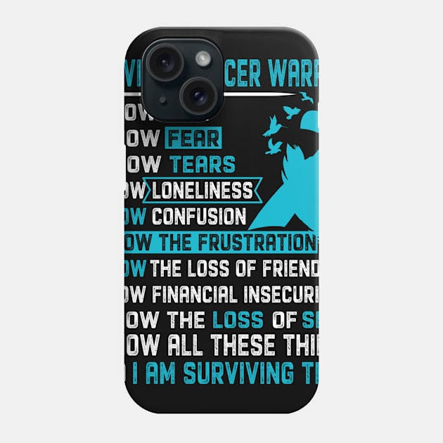 Cervical Cancer Awareness Support Cervical Cancer Warrior Gifts Phone Case by ThePassion99