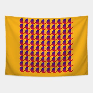 Retro Gradient Paisley Pattern Tapestry