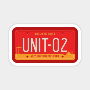 Unit 02 License Plate Magnet