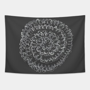 Monochromatic Puff Swirl Tapestry