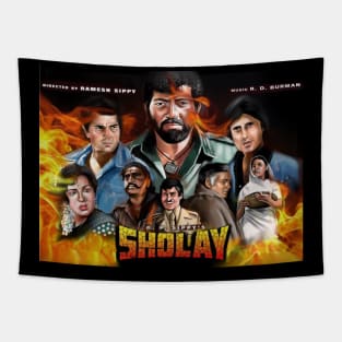 Sholay Artwork Tapestry