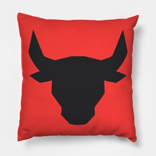 Bull Head Art Design Pillow