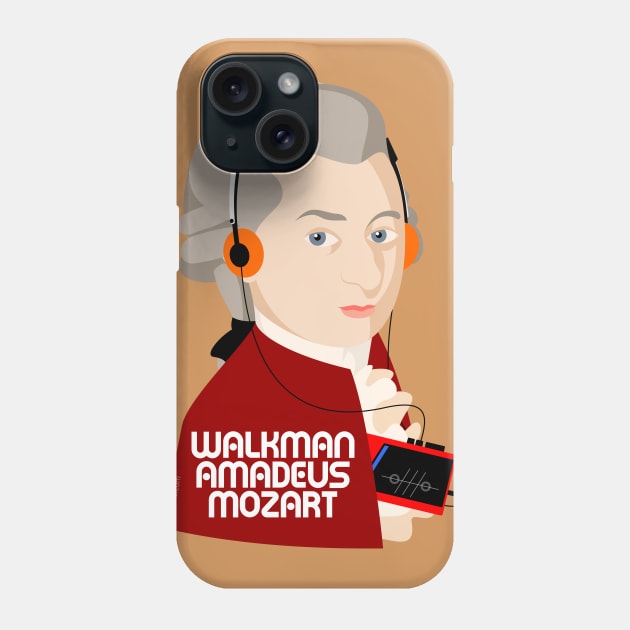 W. Amadeus Mozart Phone Case by tuditees