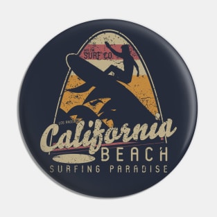 California Beach Surfing Pin