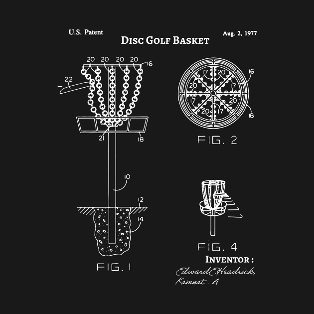 Disc Golf Basket 1988 Patent, Frisbee Golf by Anodyle