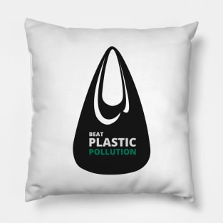 'Beat Plastic Pollution' Environment Awareness Shirt Pillow