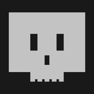 Minimalist Pixel Skull T-Shirt