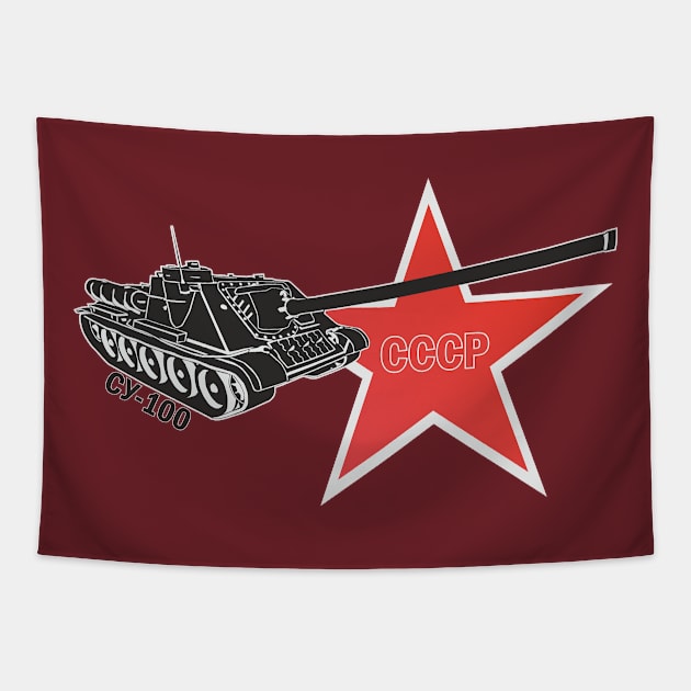 Soviet self-propelled gun SU-100 Tapestry by FAawRay