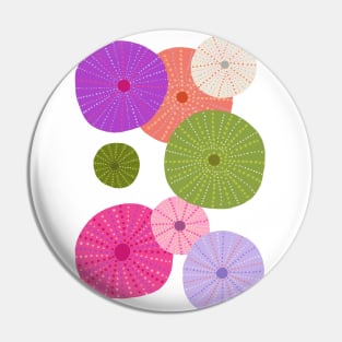 Colorful Sea Urchins - Purple + Magenta Pin