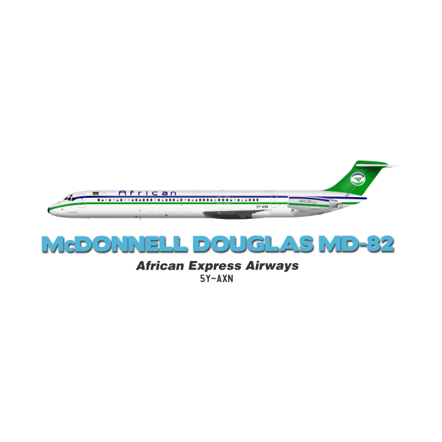 McDonnell Douglas MD-82 - African Express Airways by TheArtofFlying