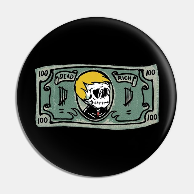 Dollar is skull Pin by tongkosongs